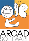 logo ARCAD Software  - txt noir